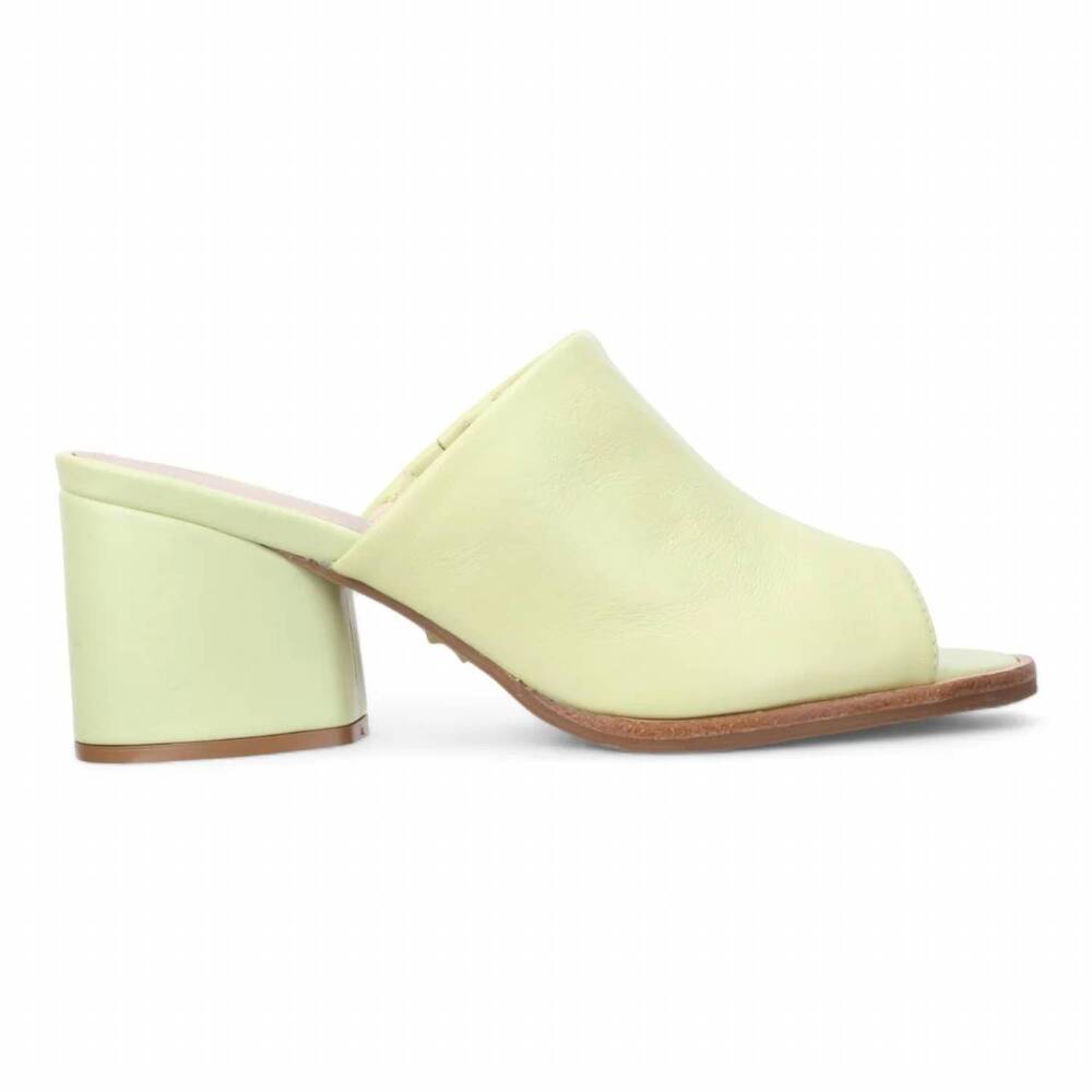 NEW BRUNO MENEGATTI women's norah leather mule sandal in citrus